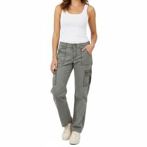 GAP Surplus Faded Green Grey Cargo Pants Utility Gorpcore size 10 Y2K Outerwear